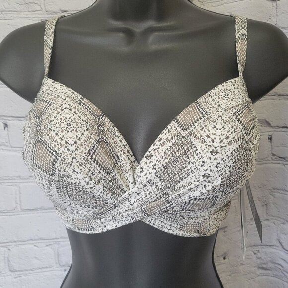 Coco Reef Womens Diamond Head Wrap Underwire Bikini Top - Picture 1 of 8